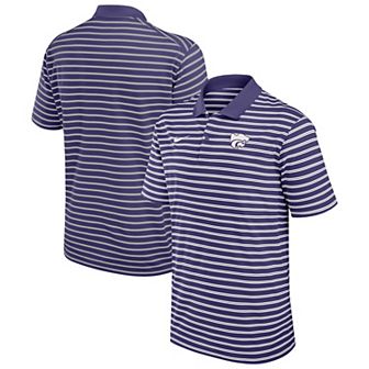 Men's Nike Purple Kansas State Wildcats Victory Stripe Performance Polo