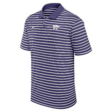 Men's Nike Purple Kansas State Wildcats Victory Stripe Performance Polo