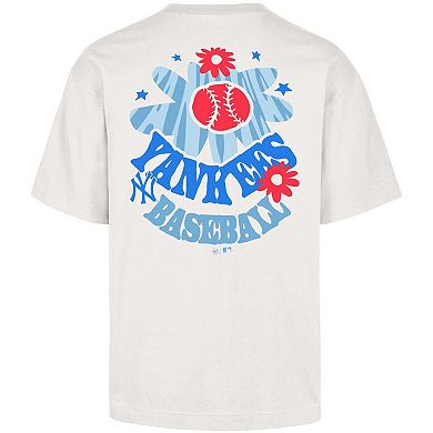 Men's '47 Cream New York Yankees Flora Foundation T-Shirt
