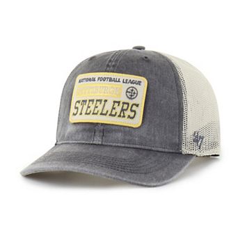 Men's '47 Charcoal Pittsburgh Steelers Canteen Relaxed Trucker Adjustable Hat