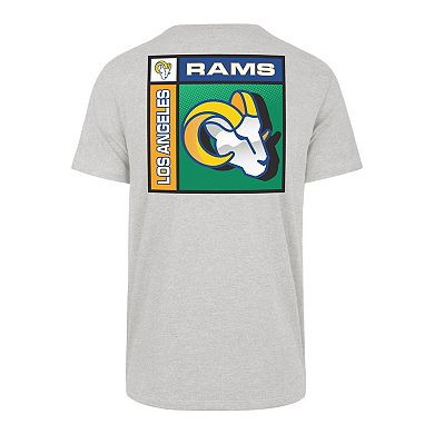 Men's '47 Gray Los Angeles Rams Chrome Plate Franklin T-Shirt