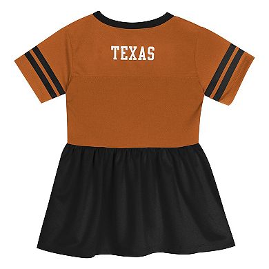 Toddler Outerstuff Texas Orange/Black Texas Longhorns Stadium Lights Fashion Jersey Dress