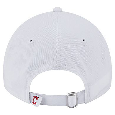 Women's New Era White Cleveland Guardians Team Fan 9TWENTY Adjustable Hat