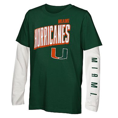 Youth Outerstuff Miami Hurricanes In The Mix T-Shirt Combo Set