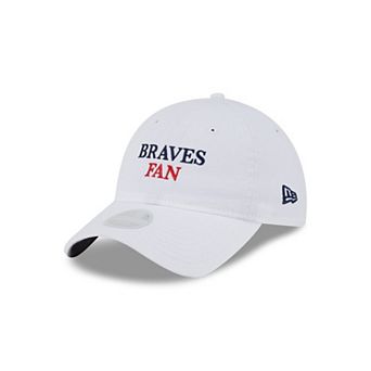 Women's New Era White Atlanta Braves Team Fan 9TWENTY Adjustable Hat