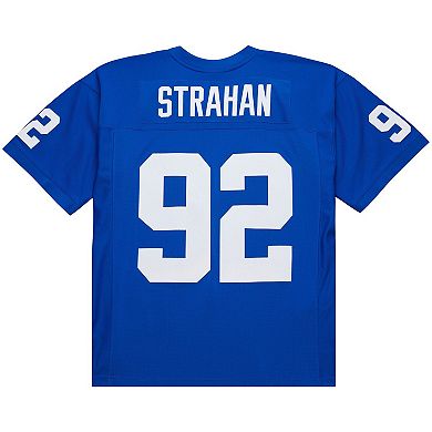 Men's Mitchell & Ness Michael Strahan Royal New York Giants 1994 Legacy Replica Jersey
