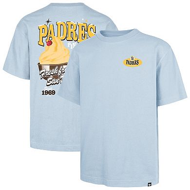 Men's '47 Light Blue San Diego Padres Ice Cream Parlor Foundation T-Shirt
