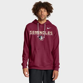 Men's Nike Garnet Florida State Seminoles 2025 Sideline Standard Issue Dri-FIT Hoodie