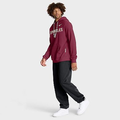 Men's Nike Garnet Florida State Seminoles 2025 Sideline Standard Issue Dri-FIT Hoodie
