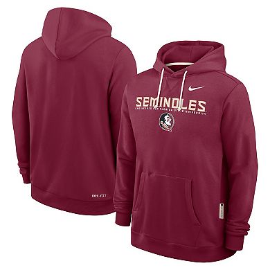 Men's Nike Garnet Florida State Seminoles 2025 Sideline Standard Issue Dri-FIT Hoodie