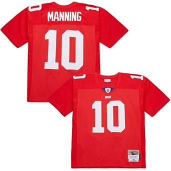 Men's Mitchell & Ness Eli Manning Red New York Giants 2004 Legacy Replica Jersey
