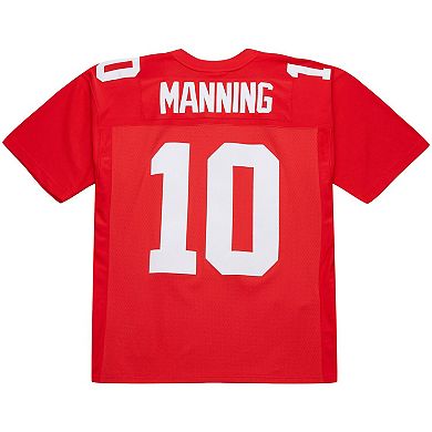 Men's Mitchell & Ness Eli Manning Red New York Giants 2004 Legacy Replica Jersey
