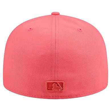 Men's New Era Coral San Francisco Giants Color Pack A-Frame 59FIFTY Fitted Hat
