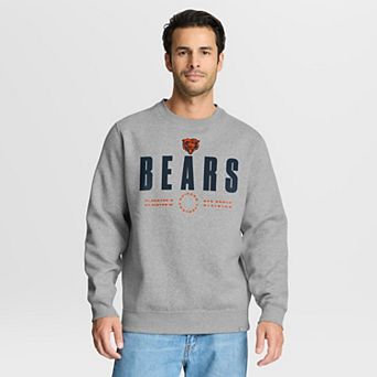Men's Fanatics Heather Gray Chicago Bears Direct Handoff Legacy Pullover Sweatshirt