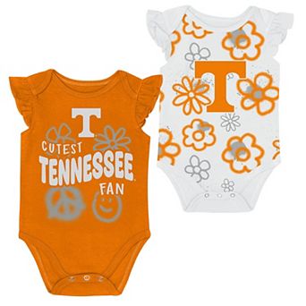 Girl's Newborn and Infant Outerstuff Tennessee Orange/White Tennessee Volunteers Little Sunshine Two-Piece Bodysuit Set