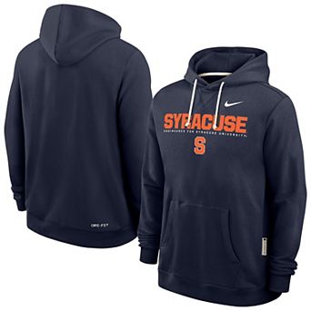 Men's Nike Navy Syracuse Orange 2025 Sideline Performance Pullover Hoodie