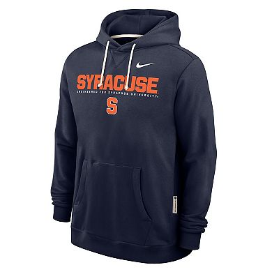 Men's Nike Navy Syracuse Orange 2025 Sideline Standard Issue Dri-FIT Hoodie