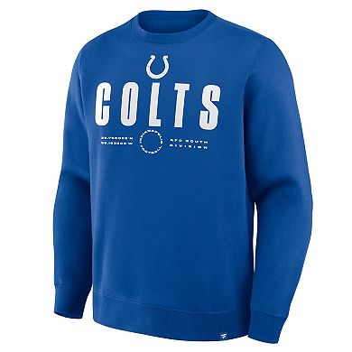 Men's Fanatics Royal Indianapolis Colts Direct Handoff Legacy Pullover Sweatshirt