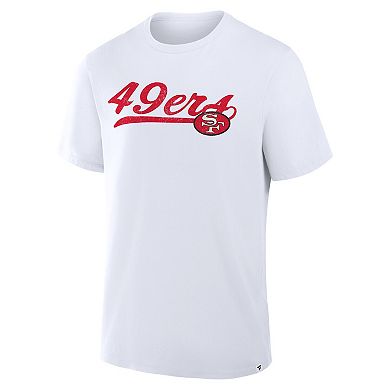 Men's Fanatics White San Francisco 49ers Fluid Motion Legacy T-Shirt