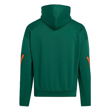 Men's adidas Green Miami Hurricanes Z.N.E. Pullover Hoodie