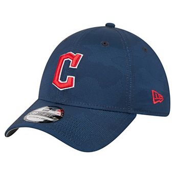 Men's New Era Navy Cleveland Guardians Tonal Camo 39THIRTY Flex Hat