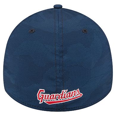 Men's New Era Navy Cleveland Guardians Tonal Camo 39THIRTY Flex Hat