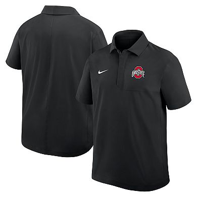 Men's Nike Black Ohio State Buckeyes 2025 Coaches Sideline Polo