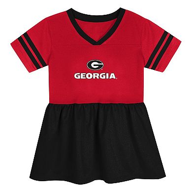 Toddler Outerstuff Red/Black Georgia Bulldogs Stadium Lights Fashion Jersey Dress