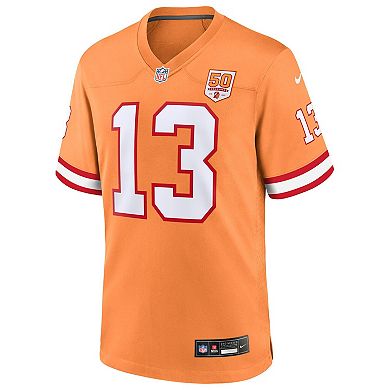 Men's Nike Mike Evans Creamsicle Tampa Bay Buccaneers 50th Season Game Jersey