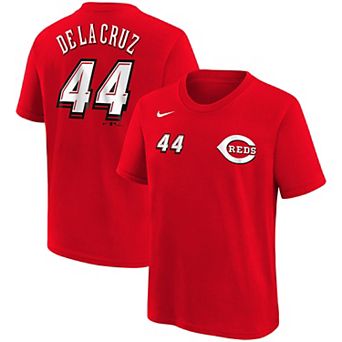 Toddler Nike Elly De La Cruz Red Cincinnati Reds 2025 MLB Speedway Classic Name & Number T-Shirt