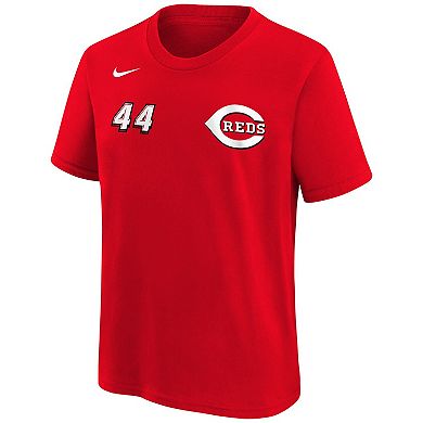 Toddler Nike Elly De La Cruz Red Cincinnati Reds 2025 MLB Speedway Classic Name & Number T-Shirt