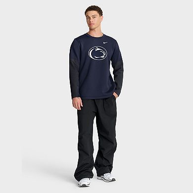 Men's Nike Navy Penn State Nittany Lions 2025 Sideline Coach Performance Long Sleeve T-Shirt
