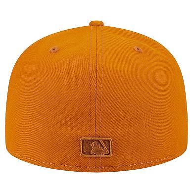 Men's New Era Orange Los Angeles Angels Color Pack A-Frame 59FIFTY Fitted Hat