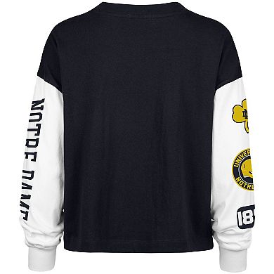 Women's '47 Navy Notre Dame Fighting Irish Sydney Long Sleeve T-Shirt