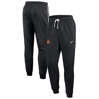 Men's Nike Black Iowa State Cyclones 2025 Sideline Performance Taper Pants