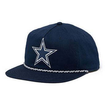 Men's Columbia Navy Dallas Cowboys Back Tack Snapback Hat