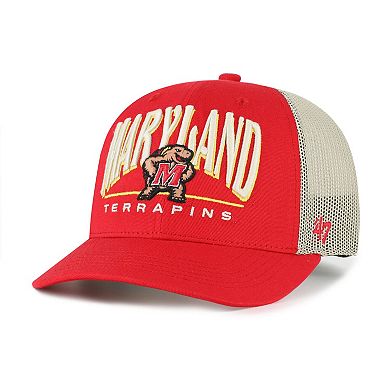 Men's '47 Red Maryland Terrapins Arid Adjustable Trucker Hat
