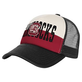 Men's Outerstuff Garnet/Cream South Carolina Gamecocks Modern Fan Trucker Adjustable Hat