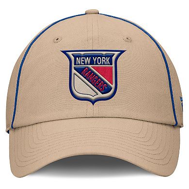 Men's Fanatics Cream New York Rangers Heritage Setoff Adjustable Hat