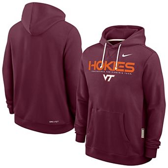 Men's Nike Maroon Virginia Tech Hokies 2025 Sideline Performance Pullover Hoodie