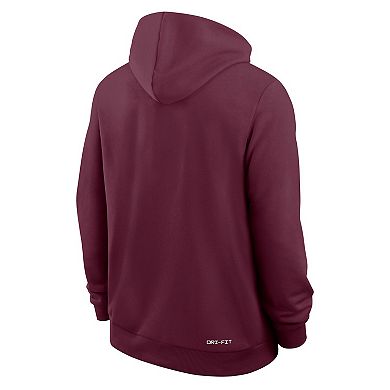Men's Nike Maroon Virginia Tech Hokies 2025 Sideline Standard Issue Dri-FIT Hoodie
