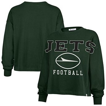 Women's '47 Green New York Jets Outreach City Oversized Long Sleeve T-Shirt