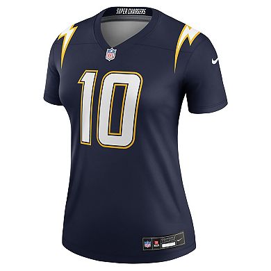 Women's Nike Justin Herbert Navy Los Angeles Chargers Alternate Super Chargers Legend Player Performance Top