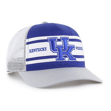Youth '47 Royal/Gray Kentucky Wildcats Super Stripe Hitch Adjustable Trucker Hat