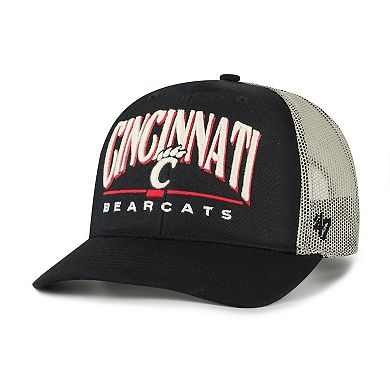 Men's '47 Black Cincinnati Bearcats Arid Adjustable Trucker Hat