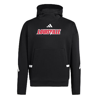 Men's adidas Black Louisville Cardinals Z.N.E. Pullover Hoodie