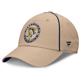 Men's Fanatics Cream Pittsburgh Penguins Heritage Setoff Adjustable Hat