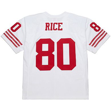 Men's Mitchell & Ness Jerry Rice White San Francisco 49ers 1994 Legacy Replica Jersey