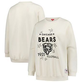Women's Fanatics Cream Chicago Bears Plus Size Shooting Star Pullover Sweatshirt
