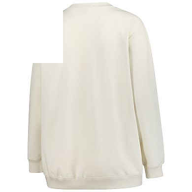 Women's Fanatics Cream Chicago Bears Plus Size Shooting Star Pullover Sweatshirt